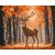 Der König des Waldes - Malen-nach-Zahlen-Set auf Keilrahmen 40x50