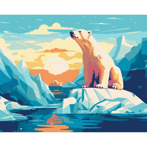 Im Norden - Malen-nach-Zahlen-Set auf Keilrahmen 40x50