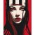   Femme Fatale - Rot - Malen-nach-Zahlen-Set auf Keilrahmen 40x50