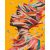   Tanz der Farben und Gedanken - Malen-nach-Zahlen-Set auf Keilrahmen 40x50