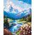 Alpesi folyó - Számfestő készlet kereten 40x50