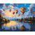Ballon felvonulás - Számfestő készlet kereten 40x50