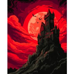 Drakula kastélya - Számfestő készlet kereten 40x50