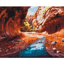 Zion nemzeti park - Számfestő készlet kereten 40x50