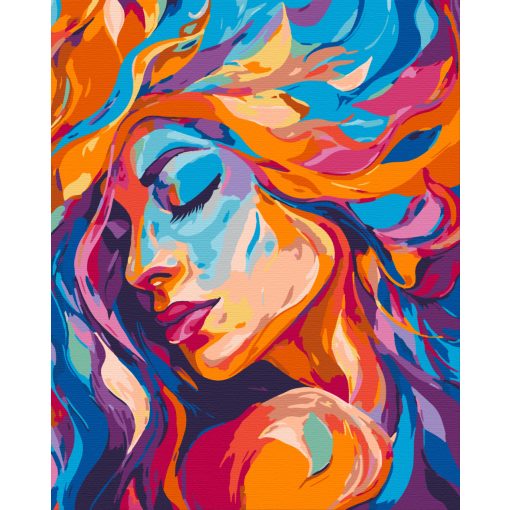 Lélekfestmény - Számfestő készlet kereten 40x50