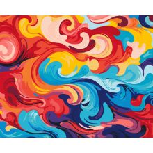 Színes egyveleg - Számfestő készlet kereten 40x50