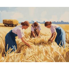 Az aratás - Számfestő készlet kereten 40x50