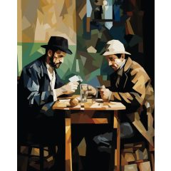 Kártyajáték - Számfestő készlet kereten 40x50