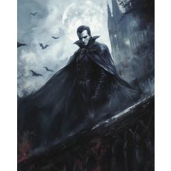 Drakula - Számfestő készlet kereten 40x50