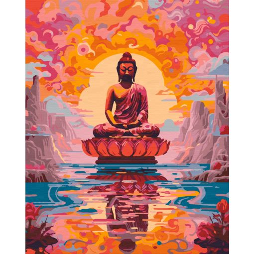 Buddha álma - Számfestő készlet kereten 40x50