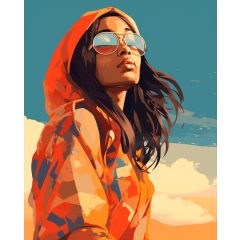 Fény és nyugalom - Számfestő készlet kereten 40x50