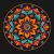 Mandala 19 - Malen-nach-Zahlen-Set auf Keilrahmen 40x40