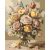   Rózsa és tulipán csokor - Számfestő készlet kereten 40x50