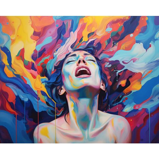 Színek eksztázisa - Számfestő készlet kereten 40x50