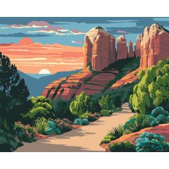Sedona - Számfestő készlet kereten 40x50
