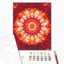 Mandala 23 - Malen-nach-Zahlen-Set auf Keilrahmen 40x50