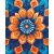 Mandala 24 - Malen-nach-Zahlen-Set auf Keilrahmen 40x50