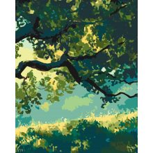 Mystischer Baum 2 - 3-teiliges Malen-nach-Zahlen-Set auf Leinwand