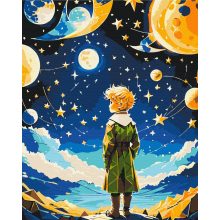 Der kleine Prinz - Malen-nach-Zahlen-Set auf Keilrahmen 40x50