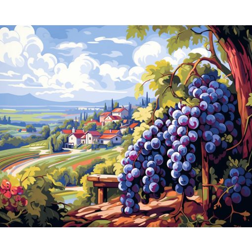A borvidék lelke - Számfestő készlet kereten 40x50