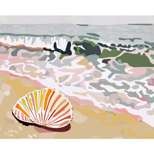 Hullám suttogása - Számfestő készlet kereten 40x50