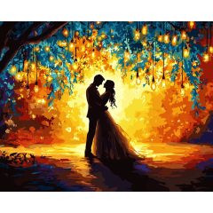 Szerelem suttogása - Számfestő készlet kereten 40x50