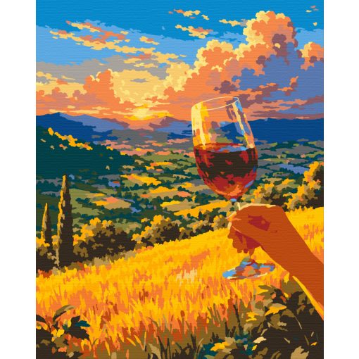 Innen nézve - Számfestő készlet kereten 40x50