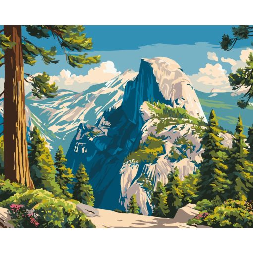 Az ég peremén - Számfestő készlet kereten 40x50