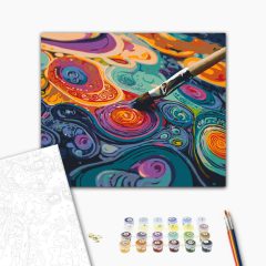   Die Magie der Kunst - Malen-nach-Zahlen-Set auf Keilrahmen 40x50