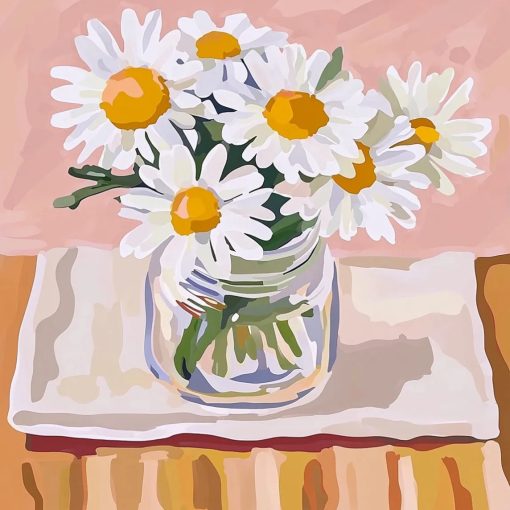 Minimalista csokor - Számfestő készlet kereten 40x40