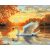   Die Majestät des Sonnenuntergangs - Malen nach Zahlen Set auf Rahmen 40x50