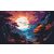  Mystischer Sonnenuntergang - 2-teiliges Malen nach Zahlen Set auf Rahmen 40x50 cm