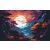   Mystischer Sonnenuntergang - 2-teiliges Malen nach Zahlen Set auf Rahmen 40x50 cm