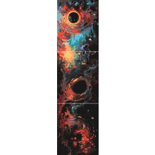 Kosmischer Wirbel - 3-teiliges Malen nach Zahlen Set auf Rahmen