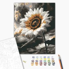   Blume der Hoffnung - Malen nach Zahlen Set auf Rahmen 40x50 cm