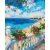   Mediterraner Morgen - Malen nach Zahlen Set auf Rahmen 40x50 cm