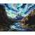   Symphonie von Himmel und Wasser – Malen nach Zahlen Set auf Rahmen 40x50 cm