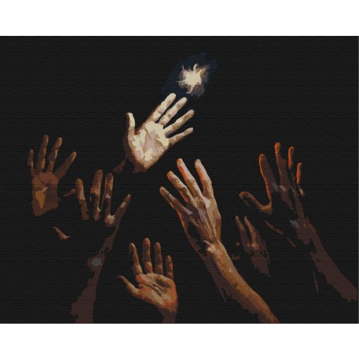 Das Letzte Licht – Malen nach Zahlen Set auf Rahmen 40x50 cm