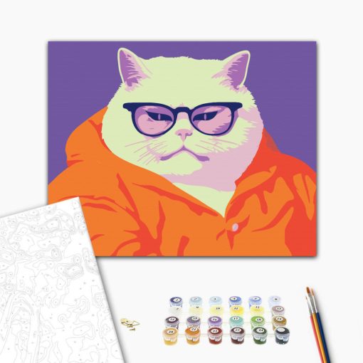 Der große Boss – Malen nach Zahlen Set auf Rahmen 40x50 cm