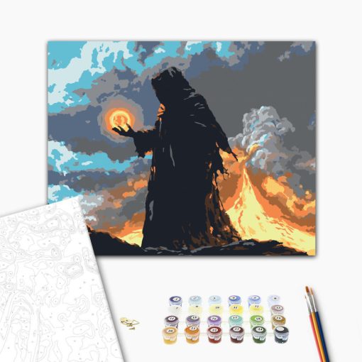 Zauberer des Schicksals – Malen nach Zahlen Set auf Rahmen 40x50 cm