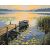   Idylle am Wasser – Malen nach Zahlen Set auf Rahmen 40x50 cm