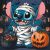   Halloween-Süßigkeit – Malen nach Zahlen Set auf Rahmen 40x40 cm