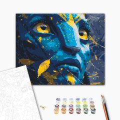   Himmlischer Blick – Malen nach Zahlen Set auf Rahmen 40x50 cm