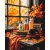   Herbstspaziergang - Malen-nach-Zahlen-Set auf Keilrahmen 40x50