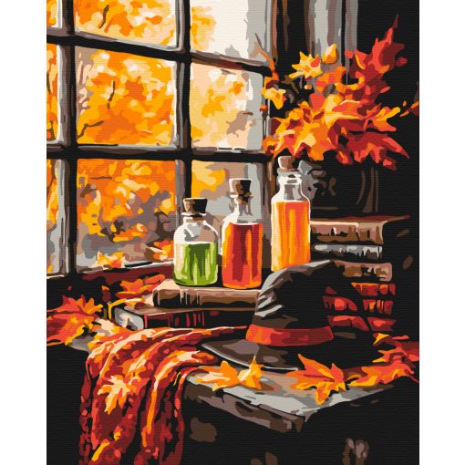 Herbstspaziergang - Malen-nach-Zahlen-Set auf Keilrahmen 40x50