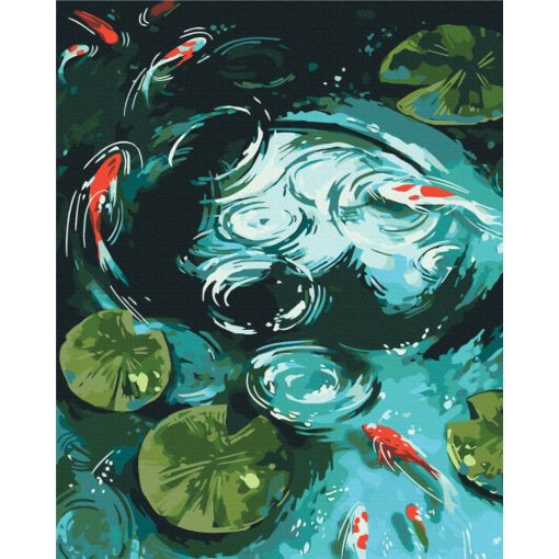 Zen - Malen-nach-Zahlen-Set auf Keilrahmen 40x50