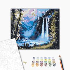   Der Zauber der Natur - Malen-nach-Zahlen-Set auf Keilrahmen 40x50