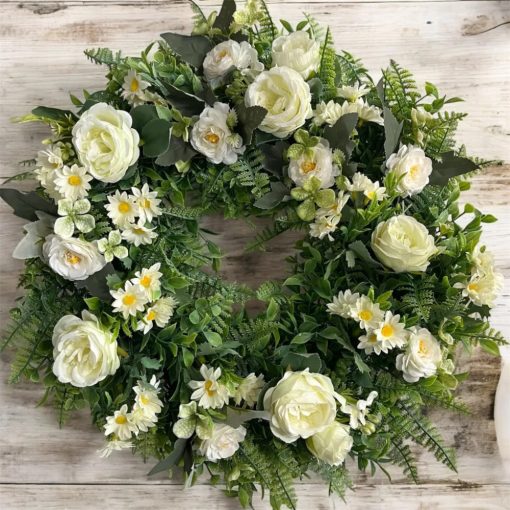 Friss Tavaszi Elegancia Koszorú – Csinál Magad Csomag (45cm)