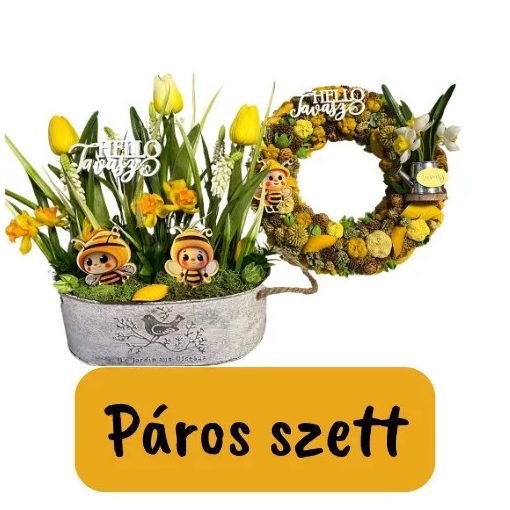 Tavaszi dekoráció - Méhecskés Páros Szett - Csináld Magad Csomag