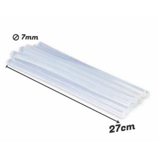 Ragasztópisztoly rúd betét 7mm x 27cm 1 kg/csomag - Csomagban jobban megéri!